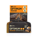 Optimum Nutrition Protein Bar with Whey Protein Isolate, Low Carb High Protein Snacks with No Added Sugar, Chocolate Peanut Butter, 10 Bar (10 x 62 g)