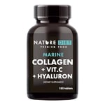 Nature Diet - Marine Collagen with Hyaluronic Acid and Vitamin C, 180 tablets, 500 mg , Peptan F , Fish Collagen