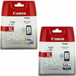 Genuine Canon Pg 545xl & Cl 546xl Ink - Black & Colour Ink Cartridges Value Pack