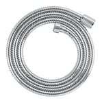 GROHE VitalioFlex Metal - Shower Hose 1.75 m (Tensile Strength 50 kg, Pressure Resistance Up to 5 Bar, Heat Resistance 70°C, Universal Connection G 1/2" x 1/2"), Chrome, 27503001
