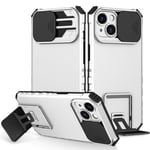 iPhone 15 smartphone cover med stativ - Hvid