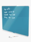 Leitz Cosy Magnetic Glass Whiteboard, Blue