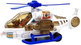 Attractive Lights & Realistic Sound Police Bump And Go Helicopter Toy for Kids