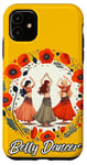 Coque pour iPhone 11 Belly Dancer Art Retro Bellydance Coquelicot rouge