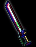 Pixel Sverd med LED Lys - 55 cm