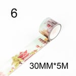 2pcs Tape Sticky Paper Scrapbook Sticker 6 (30mmx5m)