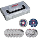 Bosch - Coffret mini L-Boxx + 9 disques Ø76 mm expert pour meuleuse gws 12V-76 061599764G