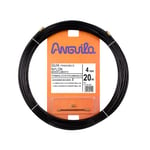 Anguilla – Passe-câble interchangeable Nylon 4 mm 20 m Noir