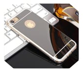 Gold Silver Mirror TPU Soft Case For iPhone XR XS MAX Plated Phone Case For iPhone 11 Pro Max 6 7 8 PLUS Back Cover Case-Black-For iPhone 5 5s