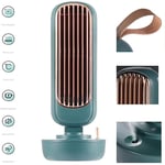 YONGCHY Air Cooler Mini Air Cooler Tower Fan Retro Air Conditioner with 220Ml Water Tank Multi-Purpose Desktop Spray Fans for Office,Green