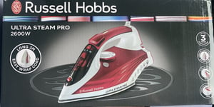 Steam Iron 2600w Russell Hobbs Ultra Steam Pro Iron.   3 Metre Lead REDUCED