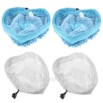 4 Cloth Cover Pads for Bissell 3255 1867 Select 23V8E 94E9T Steam Cleaner Mop