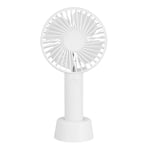 Hand Held Fan,Mini PortableUSB Rechargeable Fans s with 3 Speeds Battery Operated Electric Powered Desk Fan for Outdoor Sports,Home,Office,Studying 22.5x10CM (White)