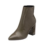 Ravel Croc Print Soriano Ankle Boots Women Ladies Partywear Ankle Boots Size 8