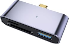 NÖRDIC USB-C kortleser for SD MicroSD USB-A 3.1