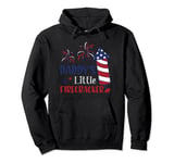 Daddy's Little Firecracker 4Th of July Independence day Pullover Hoodie