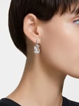 Swarovski Örhängen Iconic Swan - Silver 5647545 Silverfärgade droppörhängen med kristaller och svanmotiv