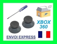 2X Joystick Xbox 360 for Joystick XBOX360 Stick Analog Grey + Screwdriver T8