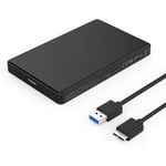 ORICO External Hard Drive Enclosure 2.5 Inch SATA to USB 3.0 Adapter Caddy for SATA III SSD HDD, Compatible with Windows PC Laptop PS4 XBox etc. - Metal Case
