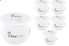 Dove Silky Body Cream Pot 300ml x 6