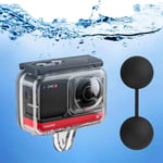 Dive Case for Insta360 One R 360 Degree Action Camera, Waterproof Housing Underwater Diving Shell 45M/148FT with Thumbscrew Accessory -12 PCS Anti-Fog Insert Kits