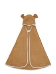 Hooded Baby Towel - Bear - Ochre Home Bath Time Towels & Cloths Towels Orange Fabelab