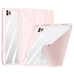 iPad Pro 12.9 (2022/2021/2020/2018) - DUX DUCIS Magic 2-i-1 læder cover - Pink