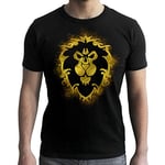 ABYSTYLE - World of Warcraft - Tshirt Alliance - Homme Black (XS)