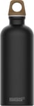 SIGG - Aluminium Water Bottle - Traveller MyPlanet Black - Climate Neutral Certified - Suitable For Carbonated Beverages - Leakproof - Lightweight - BPA Free - Black - 0.6 L