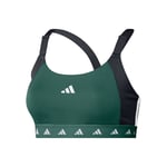 adidas PWI Medium-Sport Tech-Fit Color Block Soutien-gorge Sport Femmes - Vert Foncé , Noir