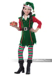 California Costumes Festive Elf Child Girls Holiday Christmas Xmas Costume 00604