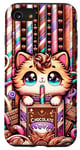 iPhone SE (2020) / 7 / 8 Kawaii Chocolate Milk Cat - Charming Japanese-Inspired Art Case