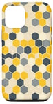 Coque pour iPhone 13 Pro Honeycomb Coloflur Honey Hexagon Motif nid d'abeille
