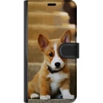 Asus Zenfone 10 Svart Plånboksfodral Liten Hund