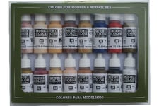 Vallejo Acrylic Model Color Set  Face/Skin Colors(16)