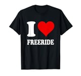 Red Heart I Love Freeride T-Shirt