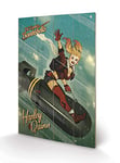 Pyramid International DC Comics Bombshells Harley Quinn Bomb Wood Print 40 x 59cm, Multi-Colour, 40 x 59 x 1.3 cm