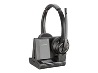 Poly Savi 8220-M Office - Savi 8200 Series - Headset - På Örat - Dect / Bluetooth - Trådlös - Aktiv Brusradering - Svart - Certifierad För Microsoft-Teams