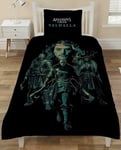 Assassins Creed Valhalla Single Duvet Cover Bedding Set Gaming Xbox Reversible