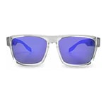 PEGASO Safety BRAVE SOLAR 139.32 Lot de 12 lunettes de soleil avec lentille transparente et monture bleue