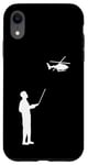 Coque pour iPhone XR Modèle d'hélicoptère télécommandé, pilote de loisir pour homme et femme
