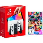 Nintendo Switch Oled Blanche + Mario Kart 8 Deluxe