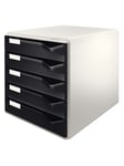 Leitz Blankettbox med 5-lådor A4 Svart