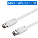 Trade Shop - Cable Antenne Male-femelle 1.8m Smart Tv - Tv Hd Internet Extension Cable Cav-at1.8m