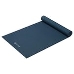 Gaiam Yoga Mat Premium Solid Color Reversible Non Slip Exercise & Fitness Mat for All Types of Yoga, Pilates & Floor Workouts, Marine, 6mm