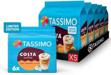 Tassimo Costa Iced Caramel Latte Coffee Pods x6 (Pack of 5, Total 30 Capsules)