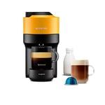 Nespresso Vertuo Pop Automatic Pod Coffee Machine for Americano, Decaf, Espresso by Magimix in Mango Yellow