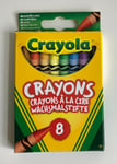 Crayola Crayons 8 Assorted Wax children's Colouring Crayons multiple colours NEW
