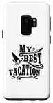 Galaxy S9 My Best Vacation Adventure Travel Beach Surf Case