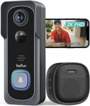 BOIFUN 2K Doorbell Camera Wireless with Chime, Battery Wi-Fi Video Door bell AI
